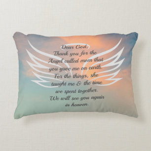 Deceased Mother Quote Accent Pillow