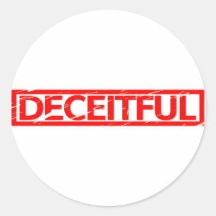 Deceitful Stamp Classic Round Sticker