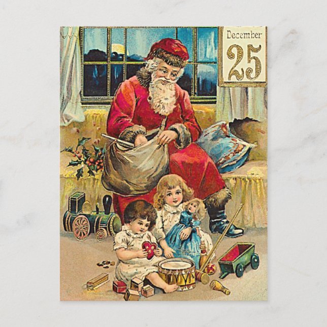 December25th - vintage christmas greeting  card (Front)