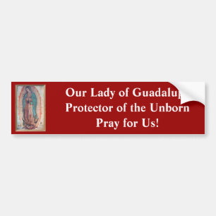 December 12   Our Lady of Guadalupe Bumper Sticker