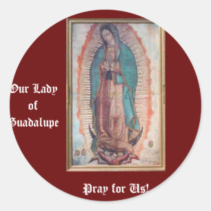 December 12   Our Lady of Guadalupe Classic Round Sticker
