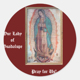 December 12   Our Lady of Guadalupe Classic Round Sticker