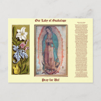December 12   Our Lady of Guadalupe Postcard