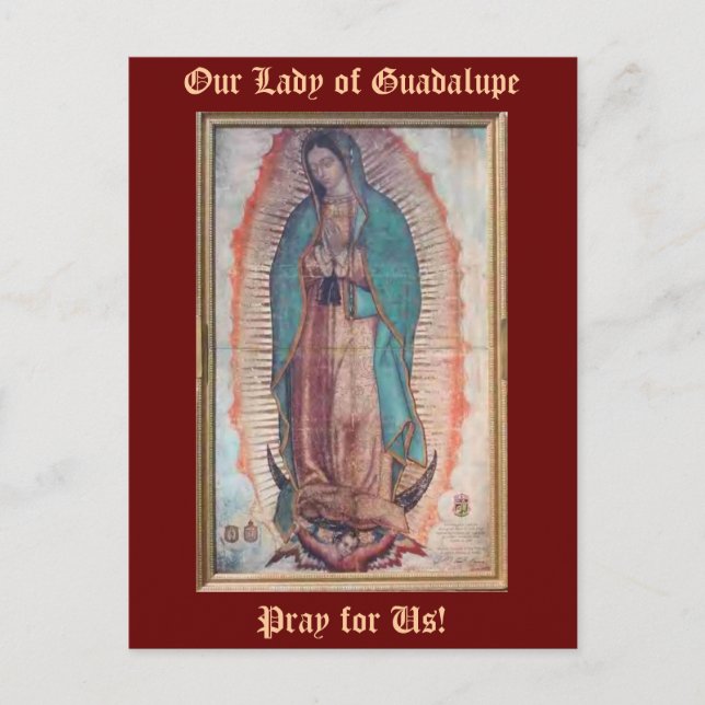 December 12   Our Lady of Guadalupe Postcard (Front)