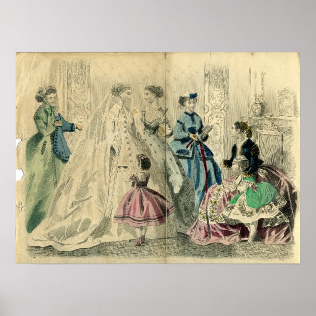 December 1866 Fashion Plate Poster (Front)