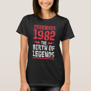 December 1982 The Bird Of Legends Happy My Birthda T-Shirt