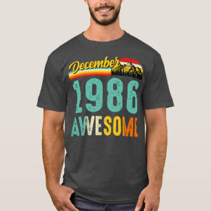 December 1986 Birthday Gift Shirt Vintage December