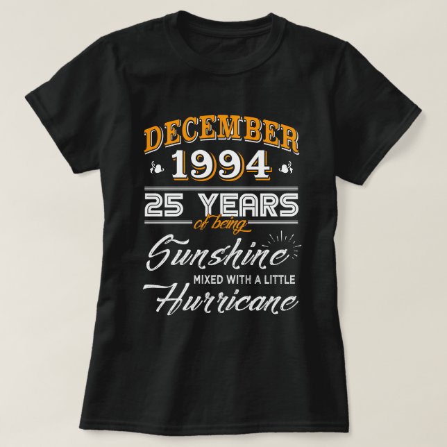 December 1994 Shirt 25th Anniversary Gifts (Design Front)