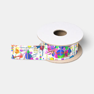 December, 22 Birthday Ribbon Satin Ribbon