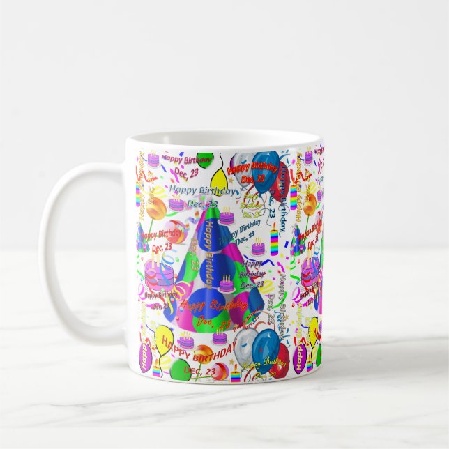 December, 23 Birthday Mug (Left)
