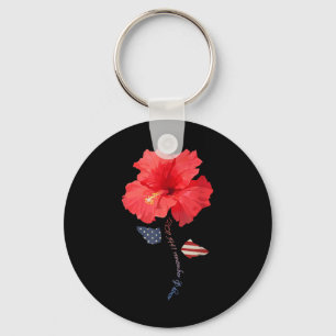 December 7th 1941 Hibiscus, Pearl Harbour Memorial Key Ring