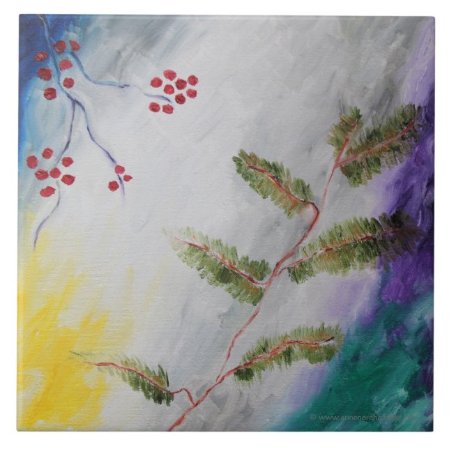 December Afternoon Painting Tile (Front)