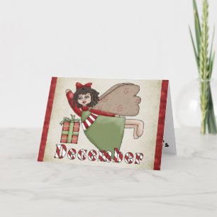 December Angel Christmas/Birthday Greeting Card