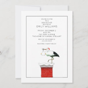 December Baby Shower Invitations