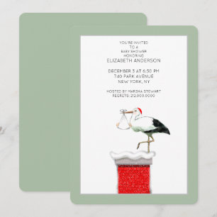 December Baby Shower Invitations