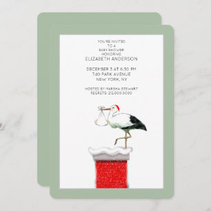 December Baby Shower Invitations