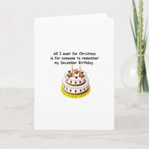December Birthday Card