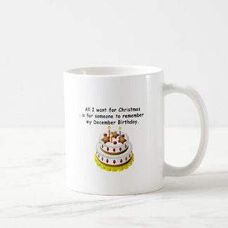 December Birthday Coffee Mug