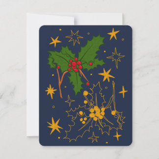 December Birthday Month Card (Holly)