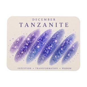 December Birthstone Tanzanite Art Magnet