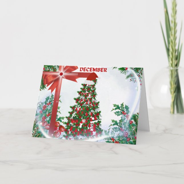 December Christmas Greeting Card (Front)