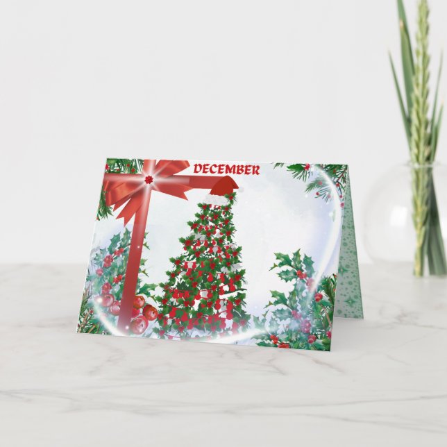 December Christmas Greeting Card (Front)