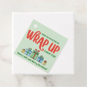 December Customisable Realtor Pop-By Wrap Up Favour Tags