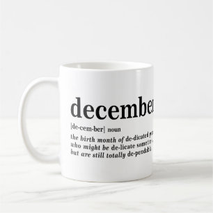 December Definition T-Shirt Coffee Mug