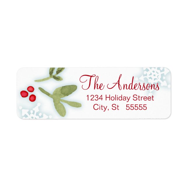 December Garden return address label (Front)