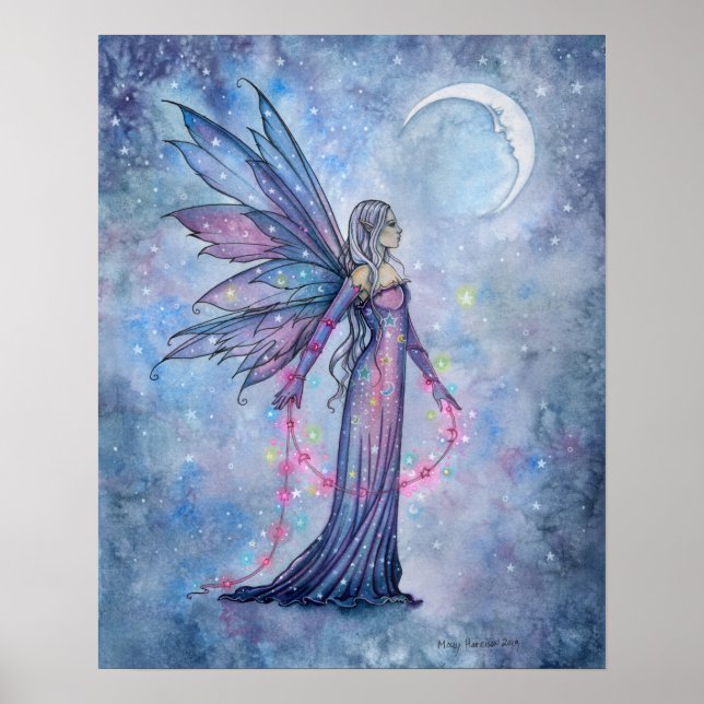 December Moon Fairy Poster by Molly Harrison (Front)