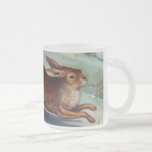 December Rabbit Frosted Mug