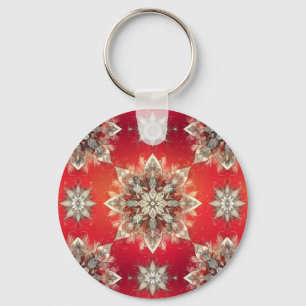 December Snowflakes  Key Ring