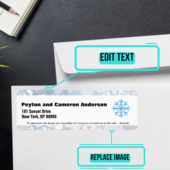 December Themed Personalised Return Address (Please enjoy our mailing labels. There is one for every month.)