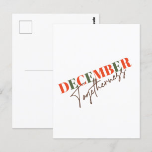 December Togetherness: Celebrating the Season Postcard