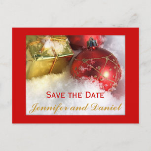 December Wedding Announcement Card