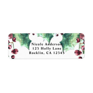 December Winter Wedding Holly Berry Holiday