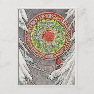 December's Window Post Card