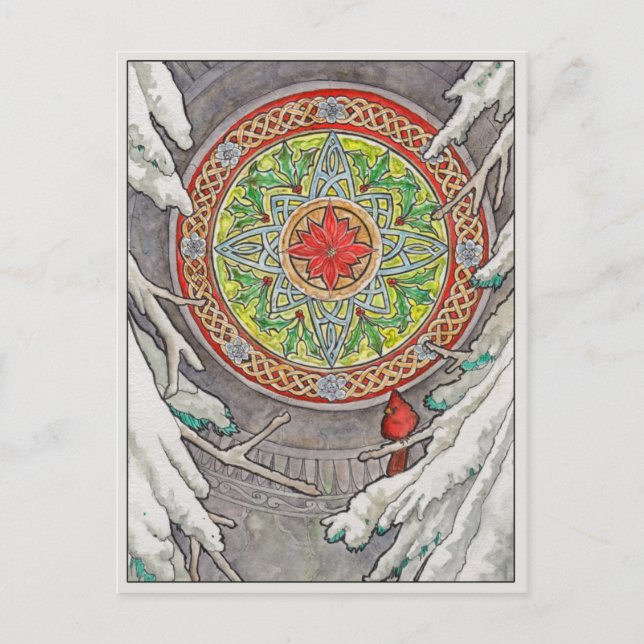 December's Window Post Card (Front)