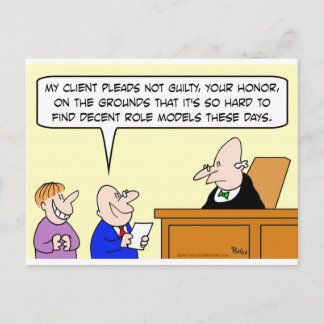 decent role models judge trial postcard