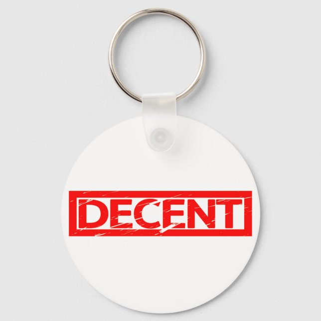 Decent Stamp Key Ring (Front)