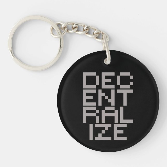 Decentralise Self Governance Sovereign Maxi Key Ring (Front)