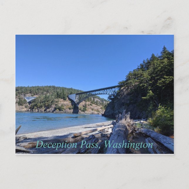 Deception Pass Bridge postcard (Front)