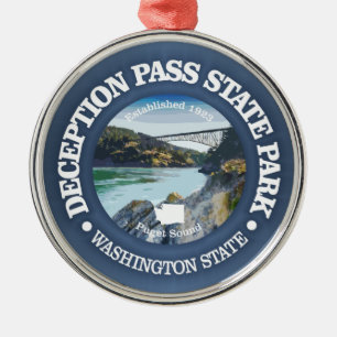 Deception Pass SP Metal Tree Decoration