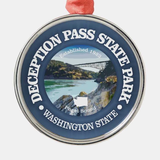Deception Pass SP Metal Tree Decoration (Front)