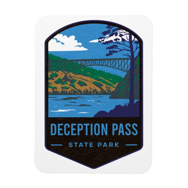 Deception Pass State Park Magnet (Vertical)