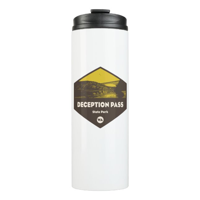 Deception Pass State Park Washington Thermal Tumbler (Front)