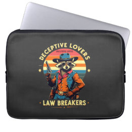 🐾 "Deceptive Lovers, Law Breakers" – Racoon 🔥🤠 Laptop Sleeve