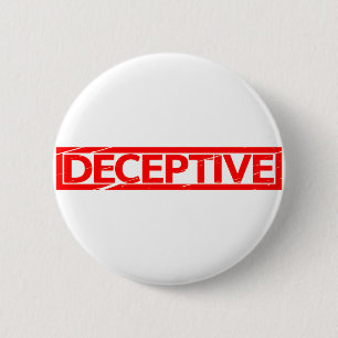 Deceptive Stamp 6 Cm Round Badge