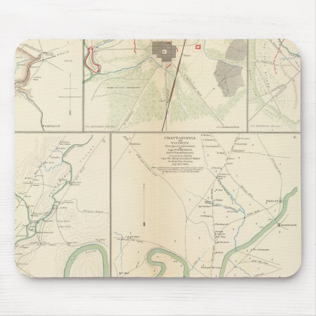 Decherd, Manchester, Tullahoma, Jasper Mouse Mat (Front)