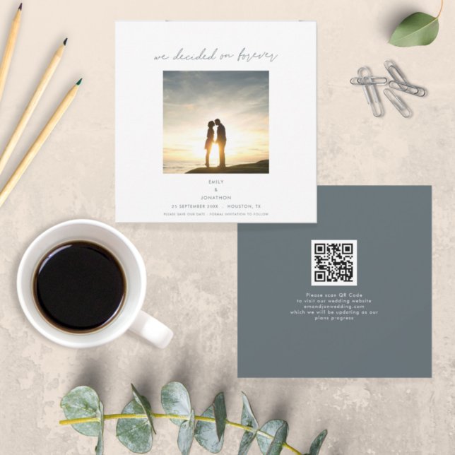Decided on Forever Photo QR Code Save The Date (Creator Uploaded)